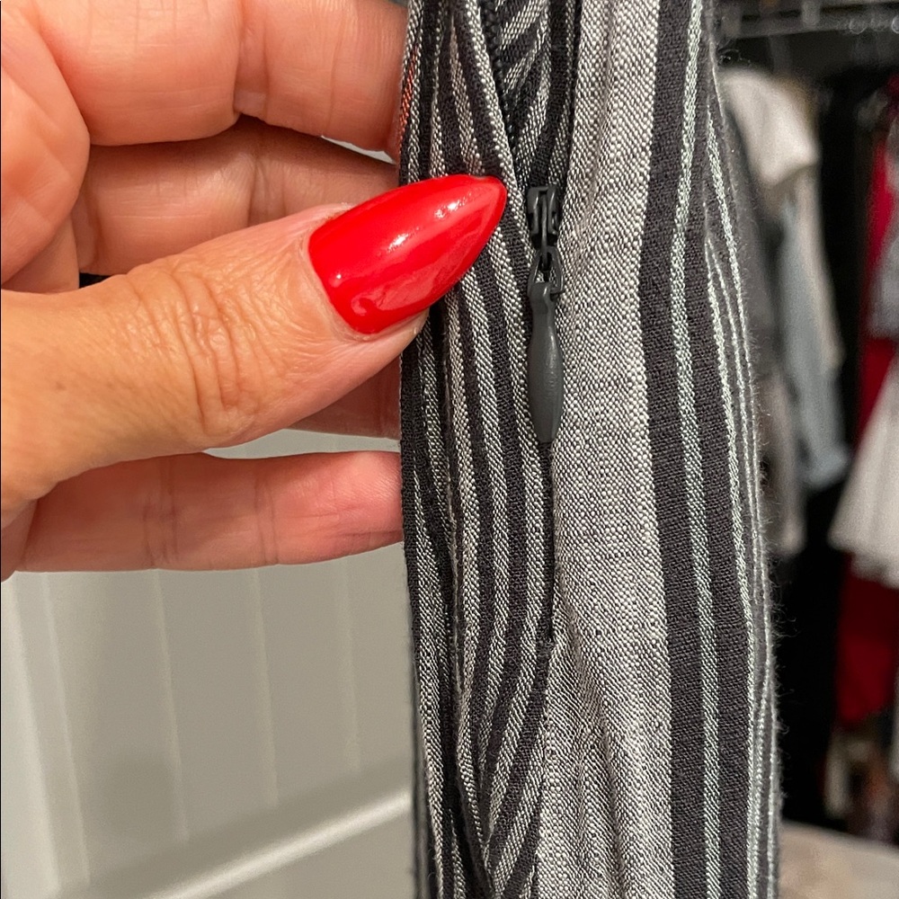 Universal Thread Silver Gray Pleated Wrap Dress - image 5